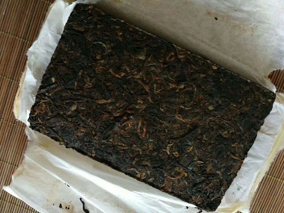 250克勐海熟茶磚“小金磚”開喝